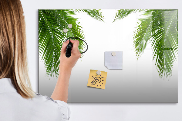 Magnettafel zum schreiben Fotowand mit Palmenmotiv