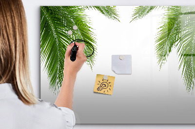 Magnettafel zum schreiben Fotowand mit Palmenmotiv
