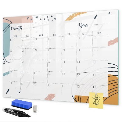 Schreib magnettafel Fotoplaner mit Stift und Radierer
