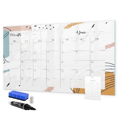 Schreib magnettafel Fotoplaner mit Stift und Radierer