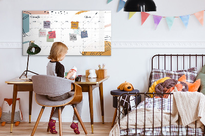 Schreib magnettafel Fotoplaner mit Stift und Radierer