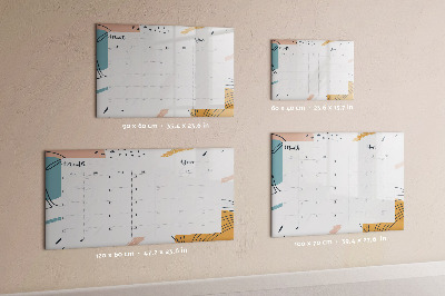 Schreib magnettafel Fotoplaner mit Stift und Radierer
