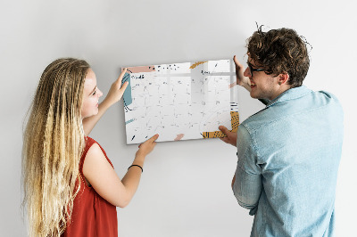Schreib magnettafel Fotoplaner mit Stift und Radierer