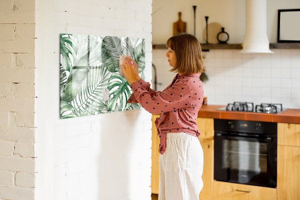 Magnettafel zum schreiben Grünes Poster mit Fotos und Zubehör