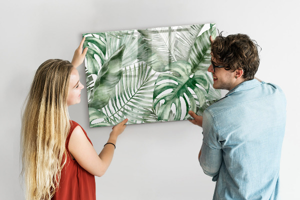 Magnettafel zum schreiben Grünes Poster mit Fotos und Zubehör