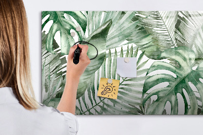 Magnettafel zum schreiben Grünes Poster mit Fotos und Zubehör