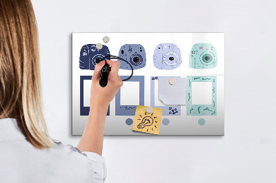 Magnettafel zum schreiben Ein kreativer Ort für Erinnerungen und Fotos