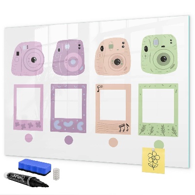 Schreib magnettafel Kreative Pinnwand für Fotos und Notizen