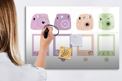 Schreib magnettafel Kreative Pinnwand für Fotos und Notizen