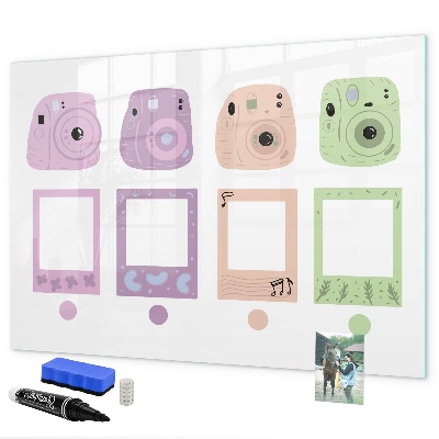 Schreib magnettafel Kreative Pinnwand für Fotos und Notizen
