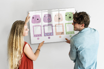 Schreib magnettafel Kreative Pinnwand für Fotos und Notizen