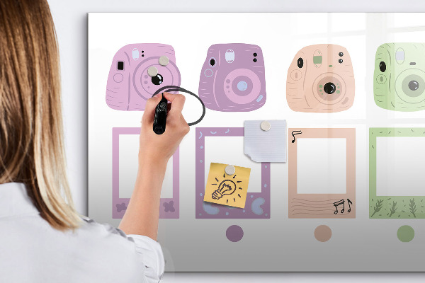 Schreib magnettafel Kreative Pinnwand für Fotos und Notizen