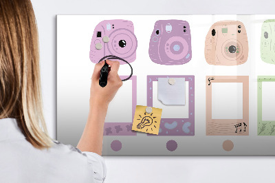 Schreib magnettafel Kreative Pinnwand für Fotos und Notizen