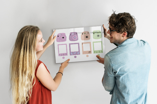 Schreib magnettafel Kreative Pinnwand für Fotos und Notizen