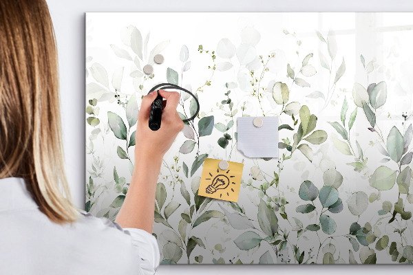 Magnettafel zum schreiben Grüne Tafel für Fotos und Notizen