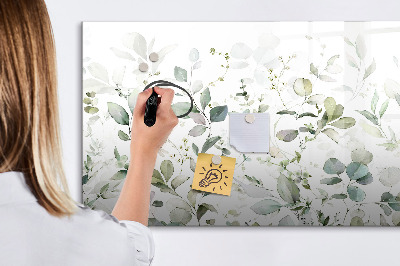 Magnettafel zum schreiben Grüne Tafel für Fotos und Notizen