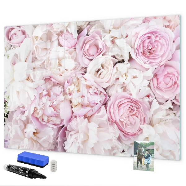 Schreib magnettafel Blumentafel für Notizen und Fotos