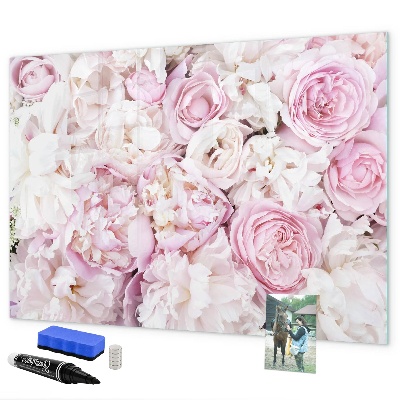 Schreib magnettafel Blumentafel für Notizen und Fotos