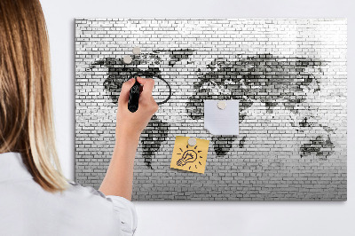 Schreib magnettafel Interaktive Karte zur Anzeige von Fotos