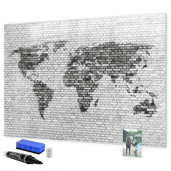 Schreib magnettafel Interaktive Karte zur Anzeige von Fotos