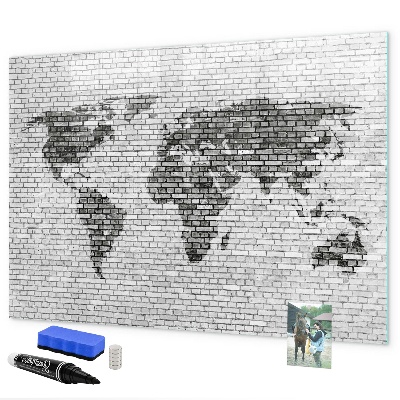 Schreib magnettafel Interaktive Karte zur Anzeige von Fotos