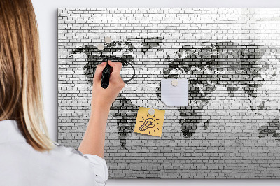 Schreib magnettafel Interaktive Karte zur Anzeige von Fotos