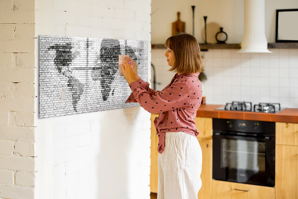Schreib magnettafel Interaktive Karte zur Anzeige von Fotos