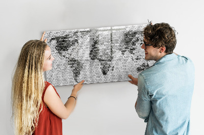 Schreib magnettafel Interaktive Karte zur Anzeige von Fotos
