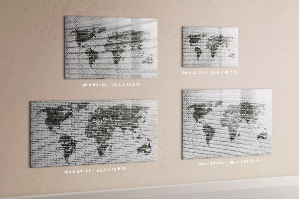 Schreib magnettafel Interaktive Karte zur Anzeige von Fotos