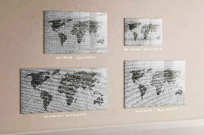 Schreib magnettafel Interaktive Karte zur Anzeige von Fotos