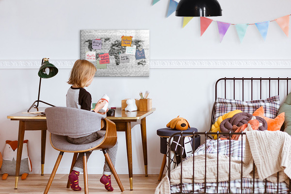 Schreib magnettafel Interaktive Karte zur Anzeige von Fotos