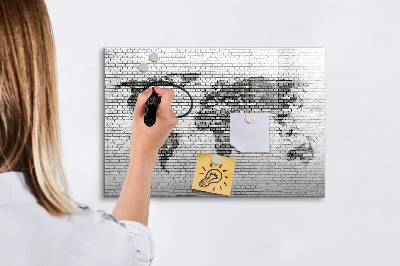 Schreib magnettafel Interaktive Karte zur Anzeige von Fotos