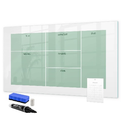 Magnettafel zum schreiben Organizer mit Notizen und Fotos