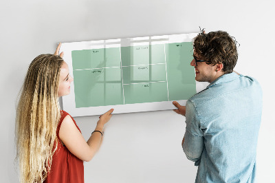 Magnettafel zum schreiben Organizer mit Notizen und Fotos