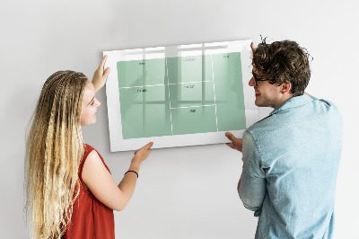 Magnettafel zum schreiben Organizer mit Notizen und Fotos