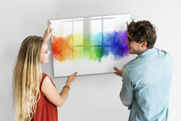 Schreib magnettafel Bunte Foto-Pinnwand