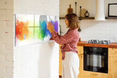 Schreib magnettafel Bunte Foto-Pinnwand