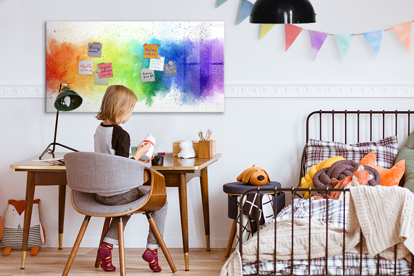 Schreib magnettafel Bunte Foto-Pinnwand