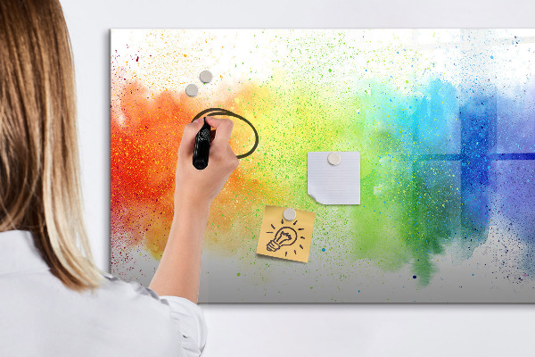 Schreib magnettafel Bunte Foto-Pinnwand