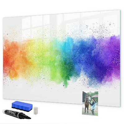 Schreib magnettafel Bunte Foto-Pinnwand