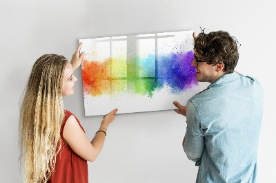 Schreib magnettafel Bunte Foto-Pinnwand