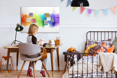 Schreib magnettafel Bunte Foto-Pinnwand