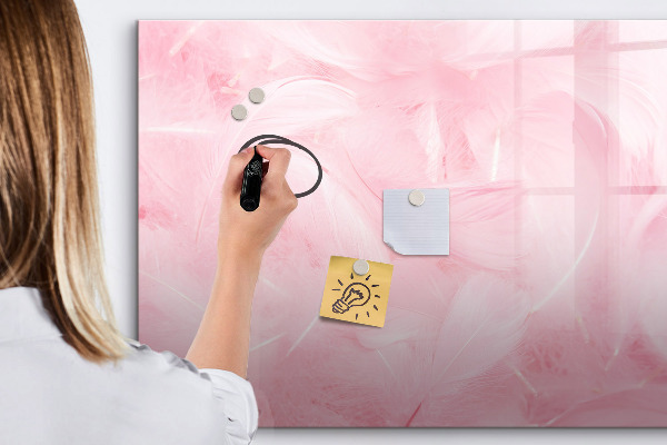 Schreib magnettafel Rosa Tafel für Notizen und Fotos