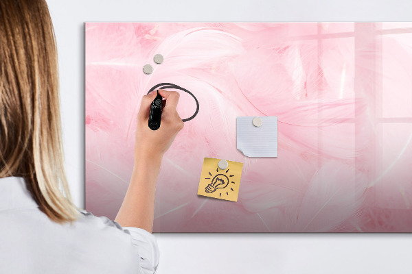 Schreib magnettafel Rosa Tafel für Notizen und Fotos