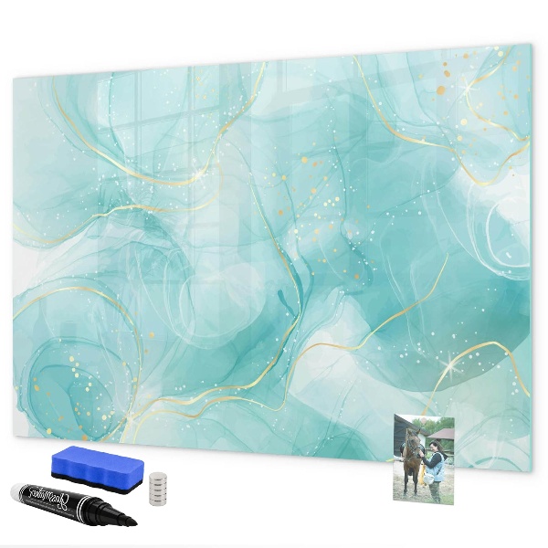 Schreib magnettafel Eine farbenfrohe Tafel für Fotos und Notizen