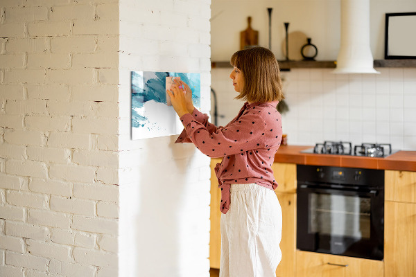 Magnettafel zum schreiben Ein farbenfrohes Poster zur Präsentation von Fotos