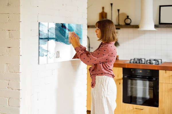 Magnettafel zum schreiben Ein farbenfrohes Poster zur Präsentation von Fotos