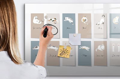 Magnettafel zum schreiben Ein kreativer Kalender für jede Jahreszeit
