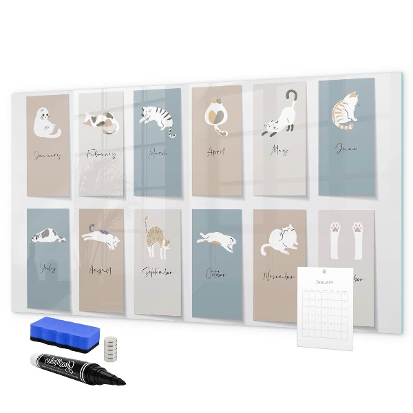 Magnettafel zum schreiben Ein kreativer Kalender für jede Jahreszeit