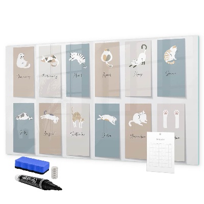 Magnettafel zum schreiben Ein kreativer Kalender für jede Jahreszeit